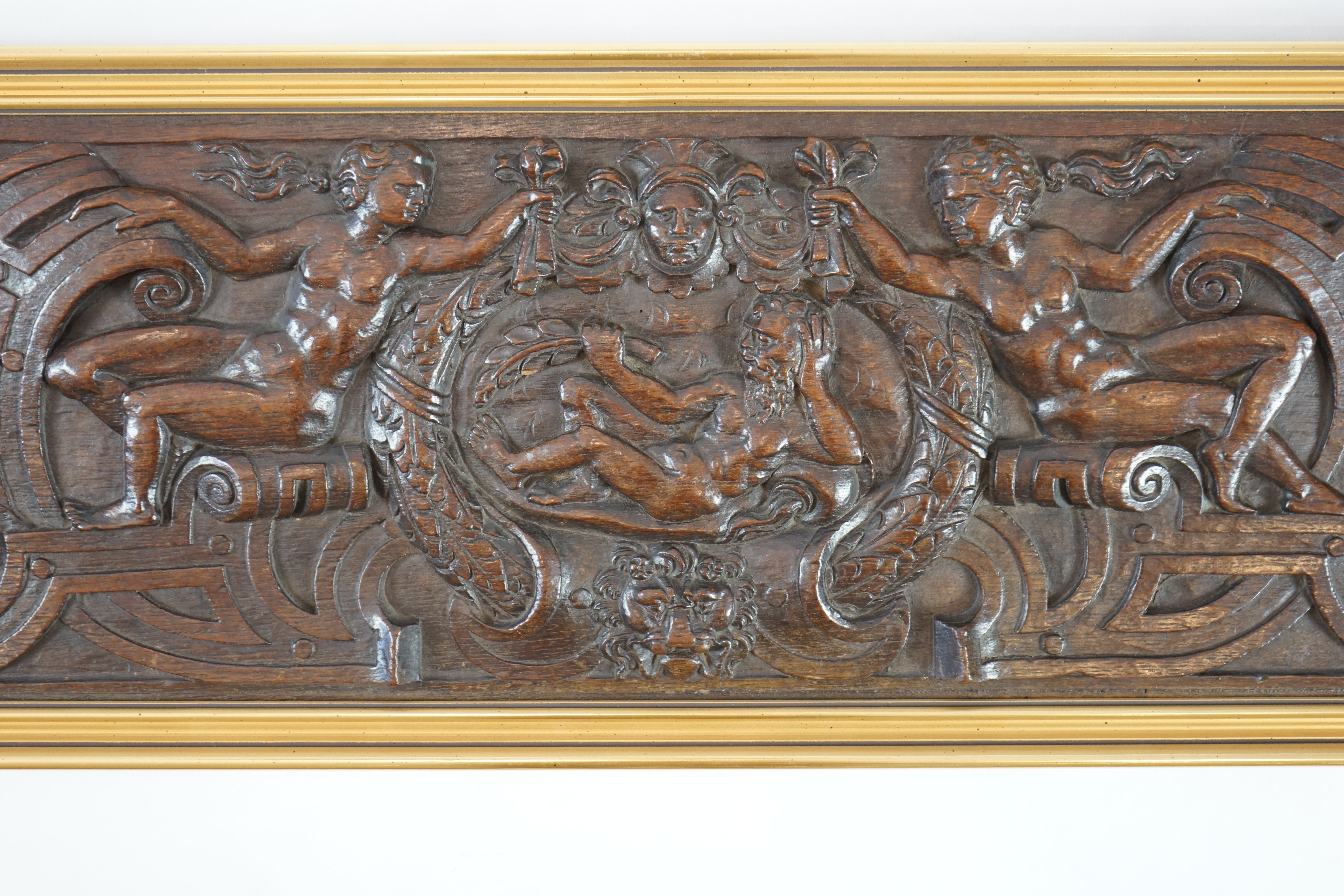 A 17th century oak panel